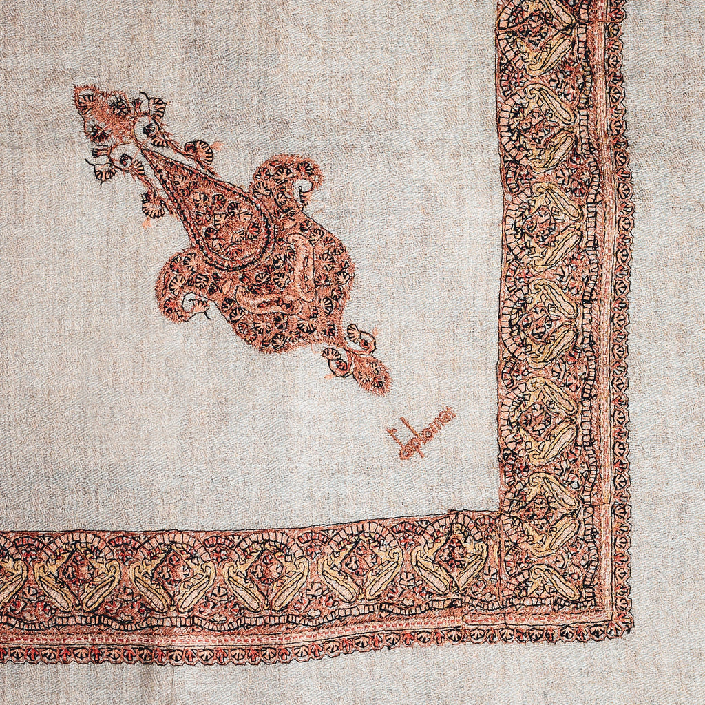 شال صوف بيج